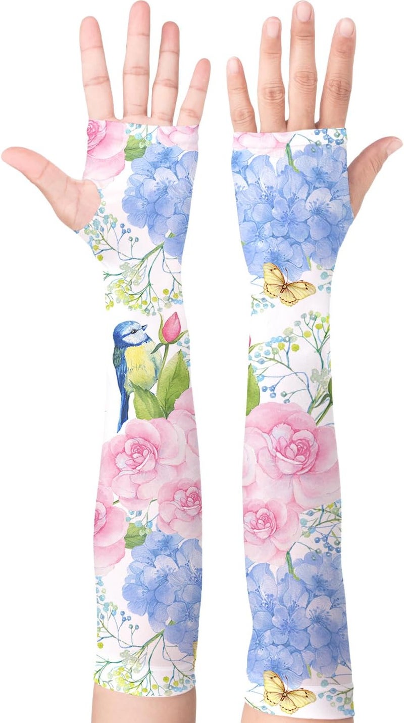 YPHCDO Store Gardening Sleeves Farm Sun Protection Arm Cooling Sleeves Thorn Proof Garden for Women Men with Thumb Hole - Image 1